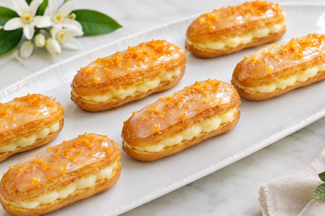 Recette d'éclairs croquants à la fleur d'oranger