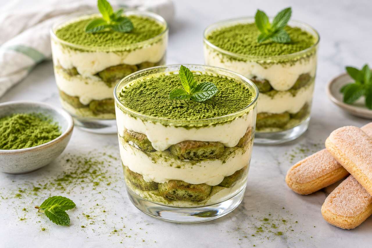 Recette du tiramisu au thé vert matcha