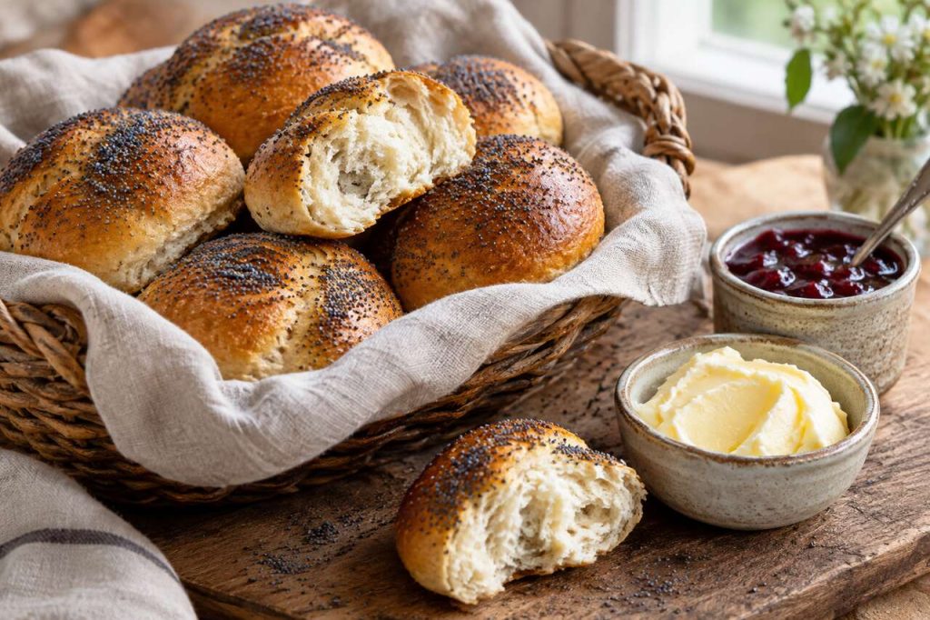 Recette de petits pains aux graines de pavot moelleux et faciles