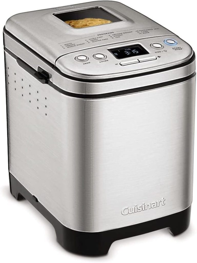 Test : cuisinart machine à pain 16 options en acier inoxydable