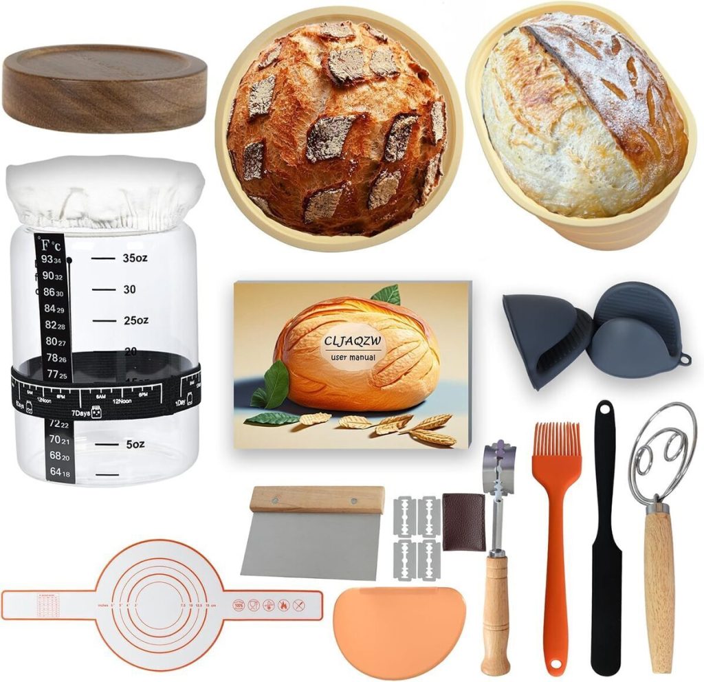 Test du kit de démarrage au levain : pot en verre et accessoires pratiques