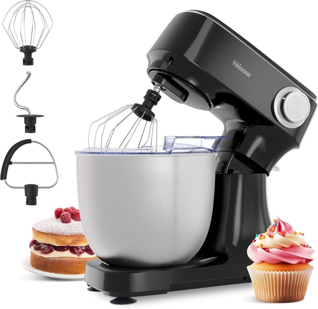 Test du robot pâtissier Tristar MX-4870 : puissance 800 W et bol en inox
